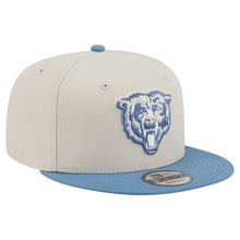 Load image into Gallery viewer, 9Fifty New Era Snapback Chicago Bears 2-Tone Stone/Blue - Grey UV

