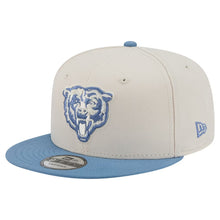 Load image into Gallery viewer, 9Fifty New Era Snapback Chicago Bears 2-Tone Stone/Blue - Grey UV
