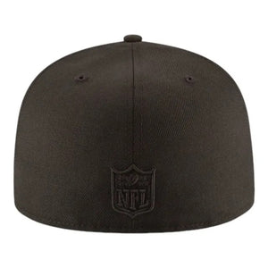 59Fifty New Era Chicago Bears Basic Black on Black Fitted Hat - Gray UV