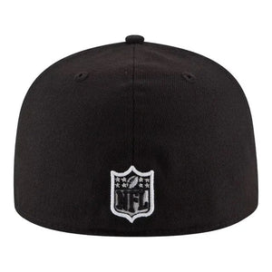 59Fifty New Era Chicago Bears Basic Black/White Fitted Hat - Gray UV
