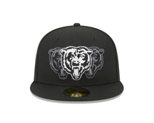 Load image into Gallery viewer, 59Fifty New Era Chicago Bears "Tri-Hit" Black/White Fitted Hat - Gray UV
