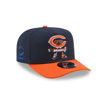 Load image into Gallery viewer, 9Fifty A-Frame Snapback Chicago Bears [CARTOON] Navy/Orange - Grey UV
