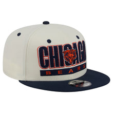 Load image into Gallery viewer, 9Fifty New Era Snapback Chicago Bears Classic Chrome/Navy - Green UV
