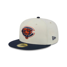 Load image into Gallery viewer, 59Fifty New Era Chicago Bears Deceptor Logo 2-Tone Chrome/Navy - Gray UV

