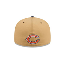 Load image into Gallery viewer, 59Fifty New Era Chicago Bears Deceptor Logo 2-Tone Light Bronze/Navy - Gray UV
