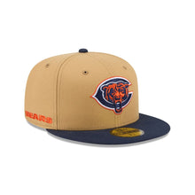 Load image into Gallery viewer, 59Fifty New Era Chicago Bears Deceptor Logo 2-Tone Light Bronze/Navy - Gray UV
