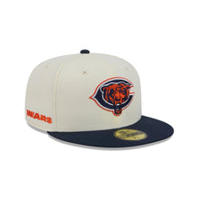 Load image into Gallery viewer, 59Fifty New Era Chicago Bears Deceptor Logo 2-Tone Chrome/Navy - Gray UV
