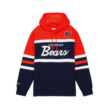 Load image into Gallery viewer, Men&#39;s Mitchell &amp; Ness Chicago Bears Navy/Orange Head Coach Hoodie
