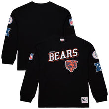 Load image into Gallery viewer, Men&#39;s Mitchell &amp; Ness Chicago Bears Black Training Camp Vintage Logos Long Sleeve T-Shirt
