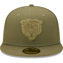 Load image into Gallery viewer, 59Fifty New Era Chicago Bears Color Pack Fitted Hat Olive - Grey UV
