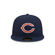 Load image into Gallery viewer, 59Fifty New Era Rhinestone Chicago Bears Navy - Grey UV
