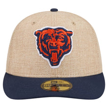 Load image into Gallery viewer, 59Fifty New Era Twine Chicago Bears Fitted Hat Tan/Navy - Gray UV
