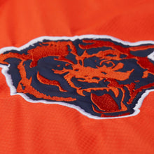 Load image into Gallery viewer, Men&#39;s Mitchell &amp; Ness Chicago Bears Navy/Orange Quarter Zip Windbreaker
