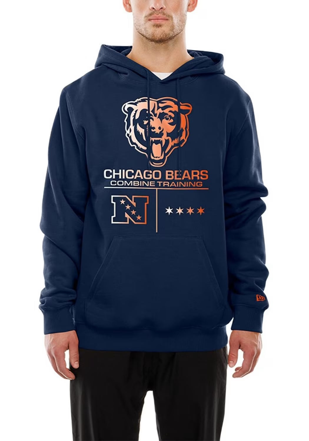 Men's New Era Chicago Bears Navy Training Collection Hoodie