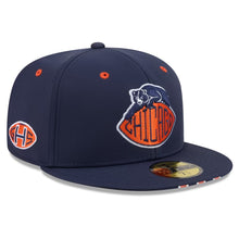 Load image into Gallery viewer, 59Fifty New Era Rivalries Collection Chicago Bears Fitted Hat Navy - Navy UV
