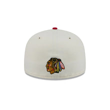 Load image into Gallery viewer, 59Fifty New Era Chicago Blackhawks Deceptor Logo 2-Tone Chrome/Red - Gray UV
