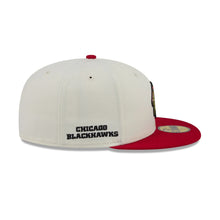 Load image into Gallery viewer, 59Fifty New Era Chicago Blackhawks Deceptor Logo 2-Tone Chrome/Red - Gray UV
