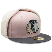 Load image into Gallery viewer, 59Fifty New Era Chicago Blackhawks Dog Ears Fitted Hat Green - Gray UV

