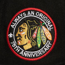 Load image into Gallery viewer, Mitchell &amp; Ness Pro Pinch Fit Chicago Blackhawks NHL Kicking Wool Strapback Hat - Green UV
