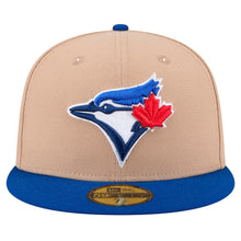 Load image into Gallery viewer, 59Fifty Toronto Blue Jays 2T Camel/Royal Fitted Hat - Gray UV
