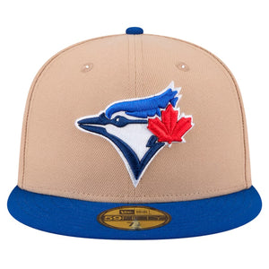 59Fifty Toronto Blue Jays 2T Camel/Royal Fitted Hat - Gray UV