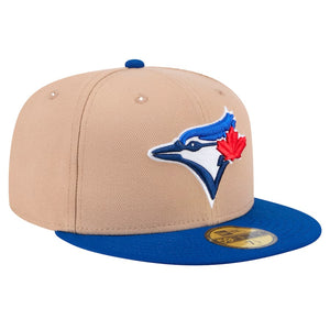 59Fifty Toronto Blue Jays 2T Camel/Royal Fitted Hat - Gray UV