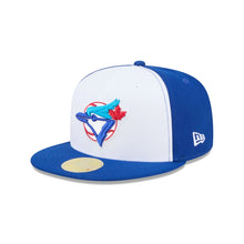 Load image into Gallery viewer, 59Fifty New Era Toronto Blue Jays Turn Back The Clock Blue/White - Green UV
