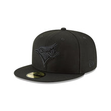 Load image into Gallery viewer, 59Fifty Toronto Blue Jays MLB Basic Black on Black - Grey UV
