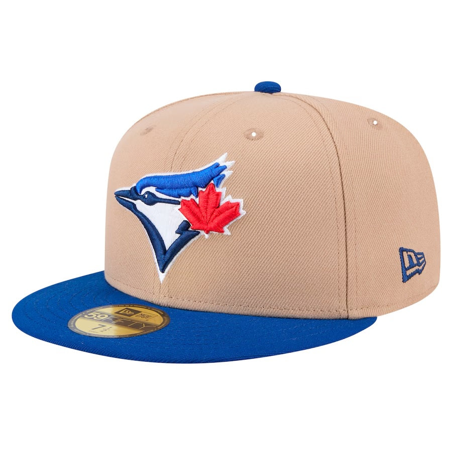 59Fifty Toronto Blue Jays 2T Camel/Royal Fitted Hat - Gray UV