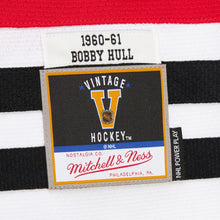 Load image into Gallery viewer, Mitchell &amp; Ness Men&#39;s NHL Bobby Hull Chicago Blackhawks 1960-1961 Power Play Player Jersey - Red
