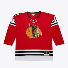 Load image into Gallery viewer, Mitchell &amp; Ness Men&#39;s NHL Bobby Hull Chicago Blackhawks 1960-1961 Power Play Player Jersey - Red

