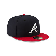 Load image into Gallery viewer, Atlanta Braves Authentic Collection 59Fifty Fitted On-Field - Black UV
