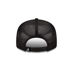 9Fifty Atlanta Braves Trucker Snapback by New Era Black - Black UV