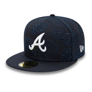 59Fifty Atlanta Braves Swirl Navy - Gray UV