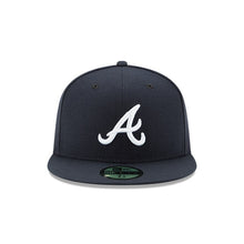 Load image into Gallery viewer, Atlanta Braves 2017 Road Authentic Collection 59Fifty Fitted On-Field - Black UV
