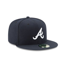 Load image into Gallery viewer, Atlanta Braves 2017 Road Authentic Collection 59Fifty Fitted On-Field - Black UV
