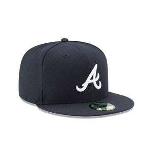 Atlanta Braves 2017 Road Authentic Collection 59Fifty Fitted On-Field - Black UV