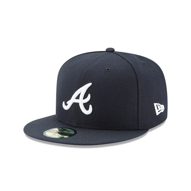 Atlanta Braves 2017 Road Authentic Collection 59Fifty Fitted On-Field - Black UV