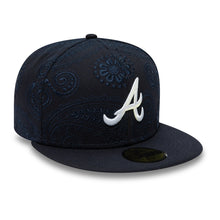 Load image into Gallery viewer, 59Fifty Atlanta Braves Swirl Navy - Gray UV
