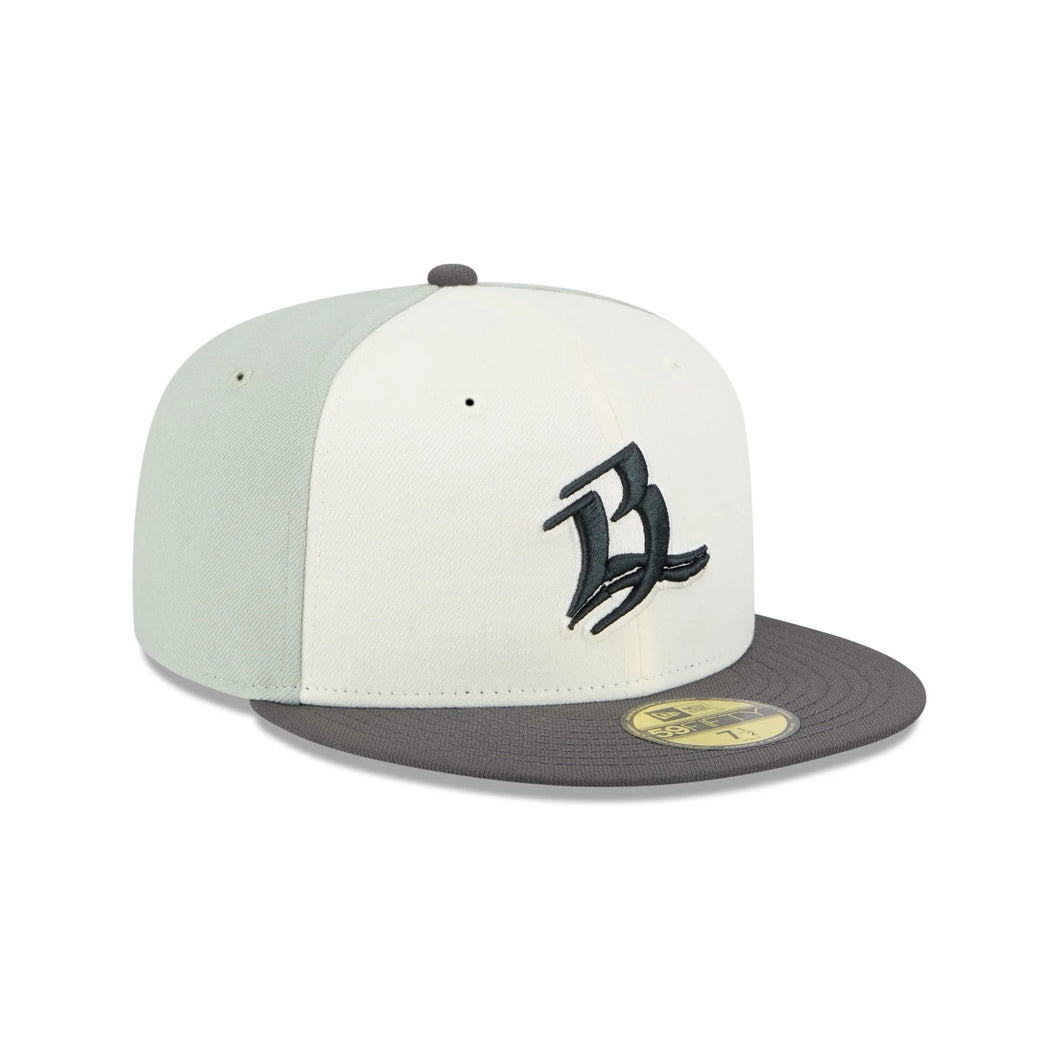 59Fifty LMB x NEWERAMX Bravos De Leon White/Mint/Charcoal - Gray UV