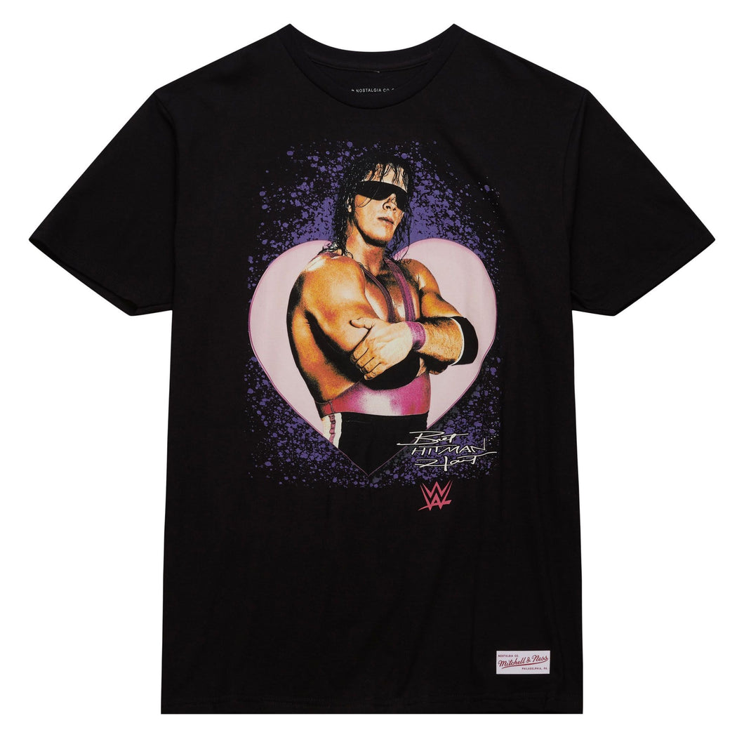 Mitchell & Ness WrestleMania Legends Bret Hitman Hart T-Shirt - Black