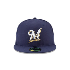 Milwaukee Brewers Authentic Collection 59Fifty Fitted On-Field - Black UV