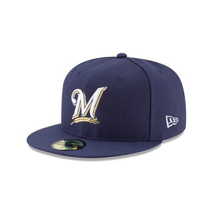 Milwaukee Brewers Authentic Collection 59Fifty Fitted On-Field - Black UV