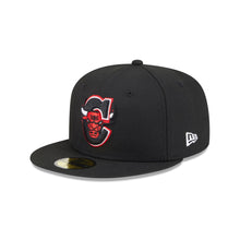 Load image into Gallery viewer, 59Fifty New Era Chicago Bulls Deceptor Black Fitted Hat - Gray UV

