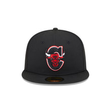 Load image into Gallery viewer, 59Fifty New Era Chicago Bulls Deceptor Black Fitted Hat - Gray UV
