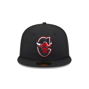 59Fifty New Era Chicago Bulls Deceptor Black Fitted Hat - Gray UV
