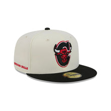 Load image into Gallery viewer, 59Fifty New Era Chicago Bulls Deceptor Logo 2-Tone Chrome/Black - Gray UV
