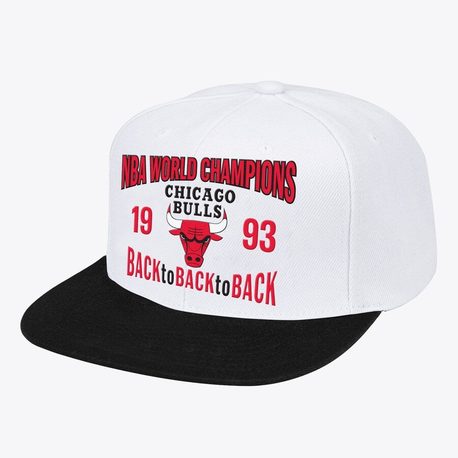 Mitchell & Ness Original Fit Chicago Bulls 1993 NBA Champions Snapback Hat - Green UV