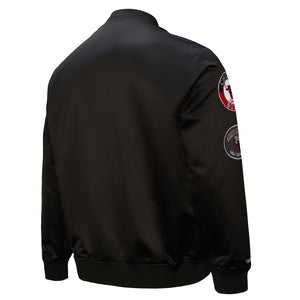 Mitchell & Ness Men's Chicago Bulls Hardwood Classics Blackout Collection Satin Full Snap