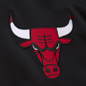 Mitchell & Ness Men's Chicago Bulls Hardwood Classics Blackout Collection Satin Full Snap